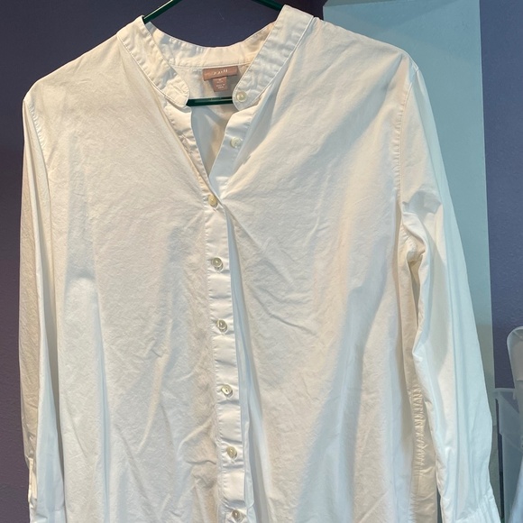 J. Jill mandarin collar button down shirt - Picture 1 of 4